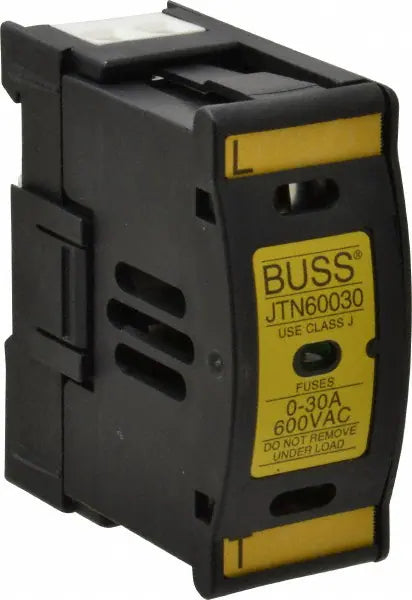 FUSE HOLDER, J CLASS, 600V, 30 AMP, FINGER SAFE, INDICATING (ORDER 1 PER FUSE) FUSE HOLDER, J CLASS, 600V, 30 AMP, FINGER SAFE, INDICATING (ORDER 1 PER FUSE)