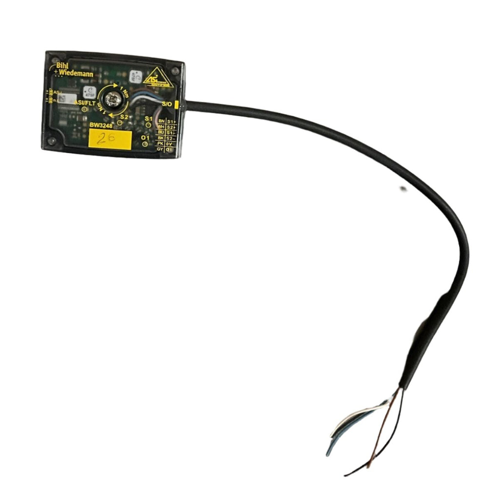 Active Distributor AS-i Safety, IP67, 1 Safe Input 1 x 2 channels; 1 Electronic Output Active Distributor AS-i Safety, IP67, 1 Safe Input 1 x 2 channels; 1 Electronic Output