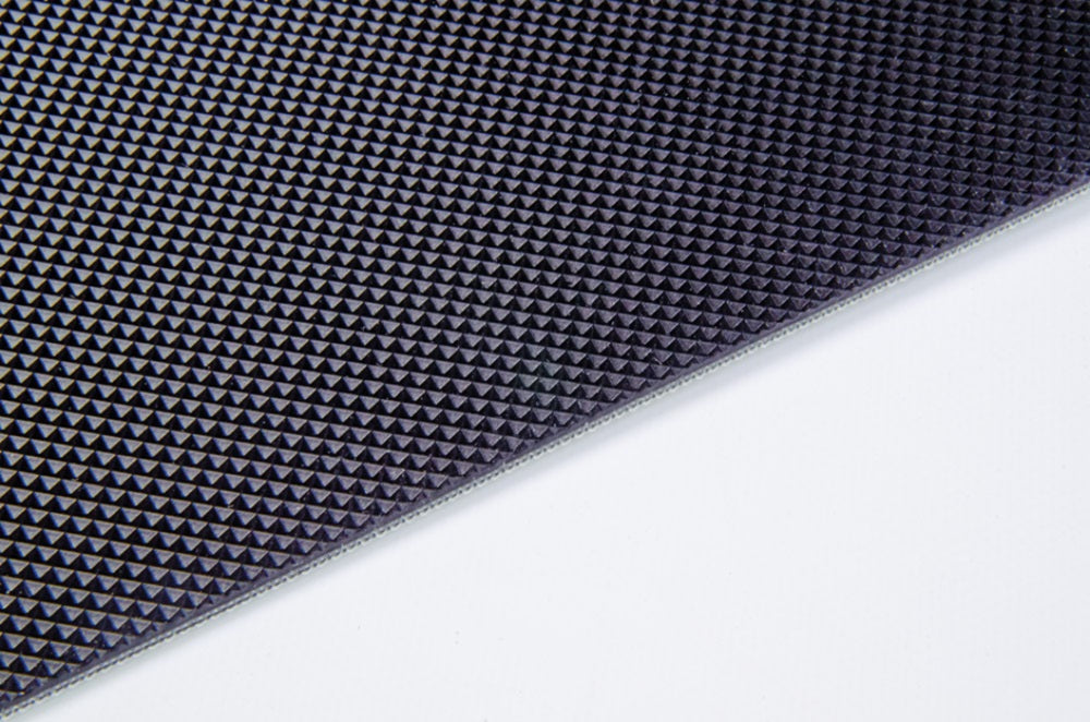 26.5IN W X 48.5IN L, FOR 27BF 24IN ZN, 1 PLY DRK GRY PVC, NEG PYRAMID, WHITE V-GUIDE 0.875 TO EDGE 26.5IN W X 48.5IN L, FOR 27BF 24IN ZN, 1 PLY DRK GRY PVC, NEG PYRAMID, WHITE V-GUIDE 0.875 TO EDGE