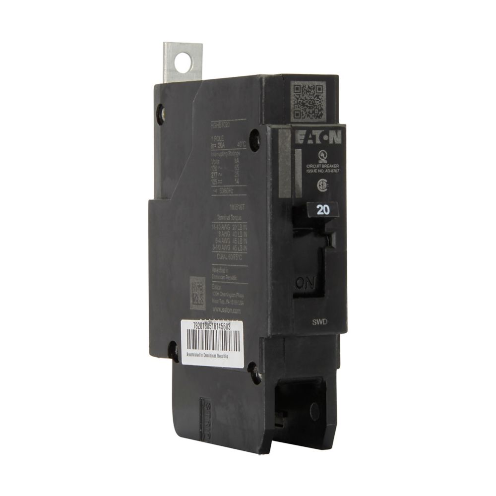 1 pole 20-amp circuit breaker 1 pole 20-amp circuit breaker