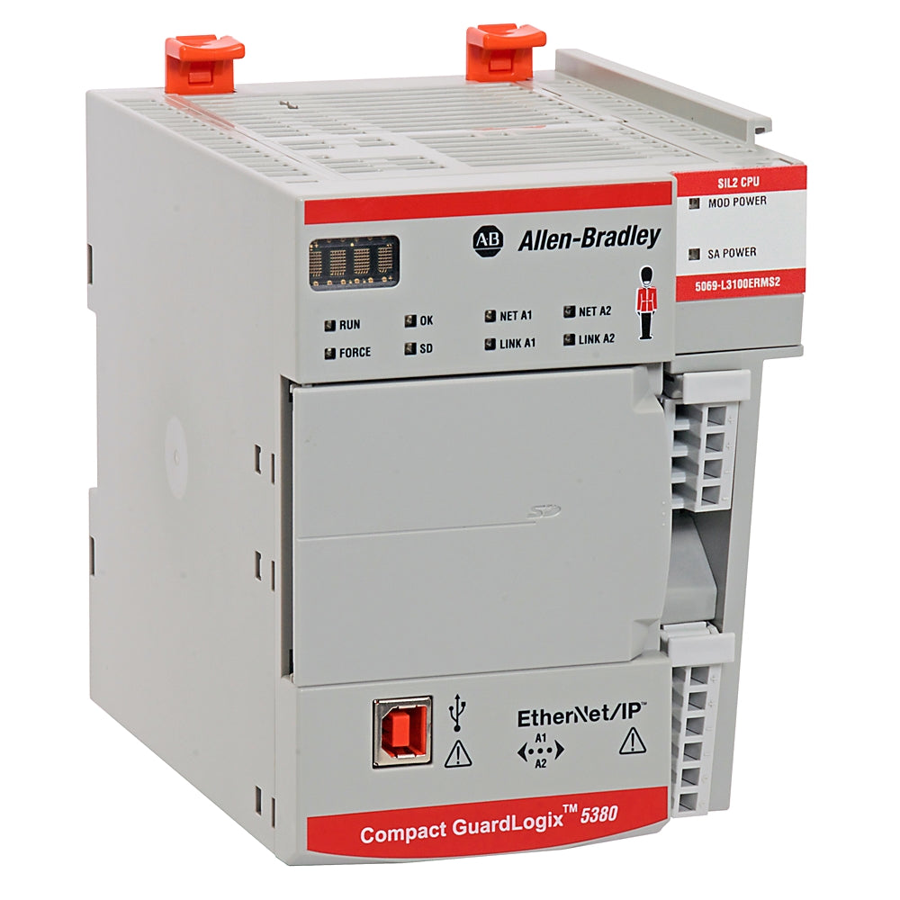 PLC, 5069 COMPACT LOGIX 5380 CONTROLLER, 2MB, 16 I/O MODULES, 40 EIP NODES, STANDARD, DUAL CONFIGURA PLC, 5069 COMPACT LOGIX 5380 CONTROLLER, 2MB, 16 I/O MODULES, 40 EIP NODES, STANDARD, DUAL CONFIGURA