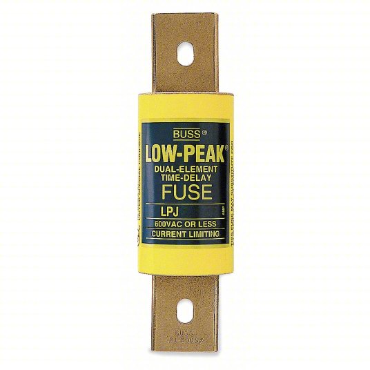 200 Amp Low-Peak Class J Time-Delay Blade Fuse; 600 Volt AC/300 Volt DC 200 Amp Low-Peak Class J Time-Delay Blade Fuse; 600 Volt AC/300 Volt DC