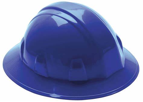 Full Brim Hard Hat, Type 1, Class E, Ratchet (4-Point), Blue Full Brim Hard Hat, Type 1, Class E, Ratchet (4-Point), Blue