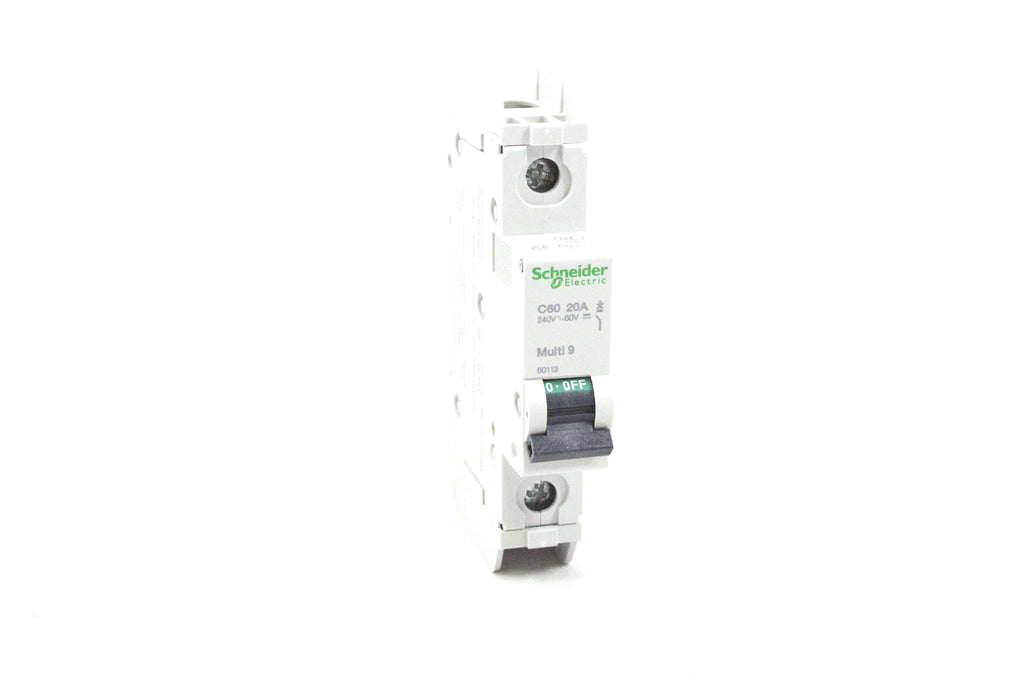 Miniature Circuit Breaker Multi 9 (C60), 20A, 1-Pole, 240 Vac, 60 Vdc, HACR Rated Miniature Circuit Breaker Multi 9 (C60), 20A, 1-Pole, 240 Vac, 60 Vdc, HACR Rated