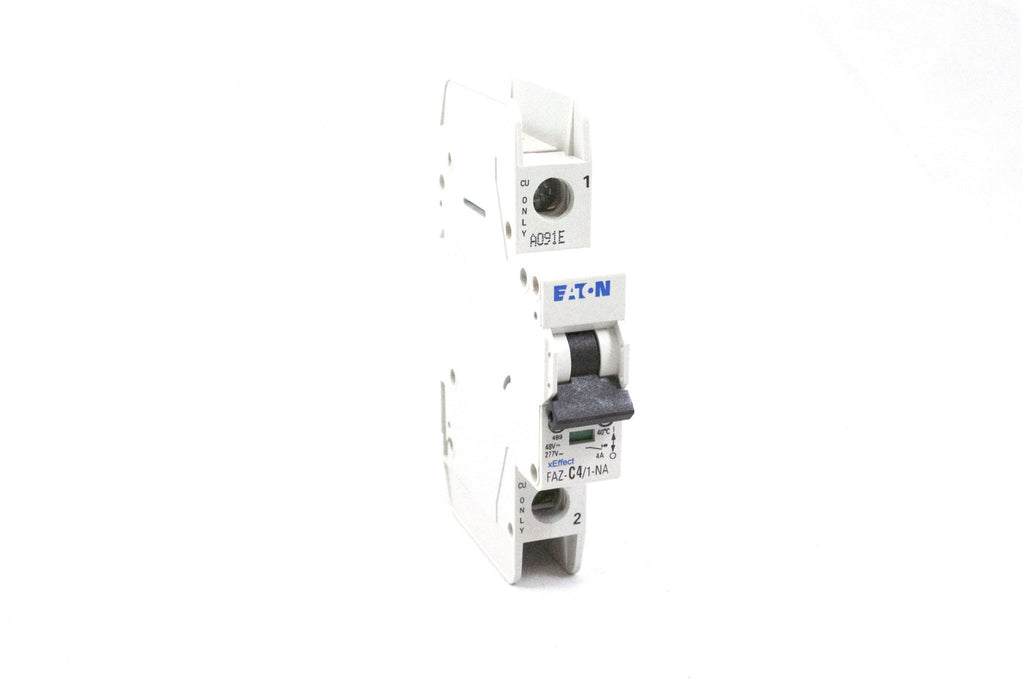 Circuit Breaker, 1 Pole, 4A, C Curve, Din Rail, UL489, 10kA SCCR