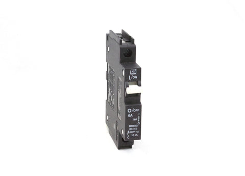 Circuit Breaker, 10kA, 1 Pole, 6 Amps, UL489A; 125VDC; U2 Curve