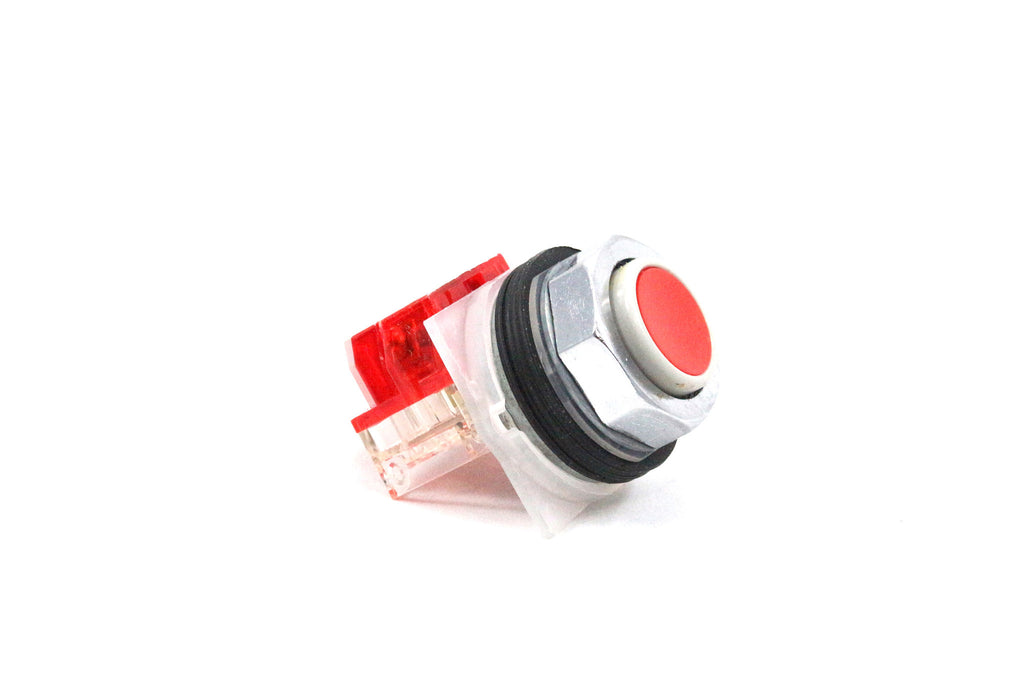 Pushbutton, Non-Illumd Red, Momentary, 1NC, 30mm, 10A, 600V, NEMA 4/13 Pushbutton, Non-Illumd Red, Momentary, 1NC, 30mm, 10A, 600V, NEMA 4/13
