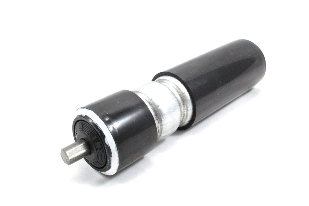 8.72IN BF CARRIER ROLLER ASSEMBLY, 1.9INDIA, 2 GROOVES, BLACK POLY-COATED (0.125IN THICKNESS) 8.72IN BF CARRIER ROLLER ASSEMBLY, 1.9INDIA, 2 GROOVES, BLACK POLY-COATED (0.125IN THICKNESS)