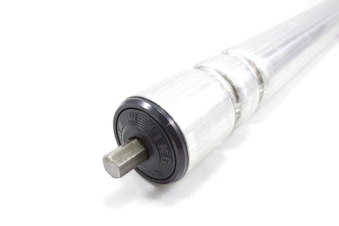24IN BF CARRIER ROLLER, 1.9" OD, 16GA, GALV, 7/16" HEX, ABEC BEARINGS, 2 GROOVE STD