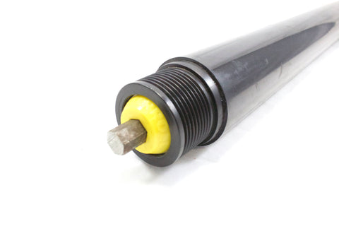 22IN BF CARRIER ROLLER, POLY-V, 1.9IN DIA, 1/2IN FEMALE SHAFT THREADED 5/16, 1/16IN POLY COATED