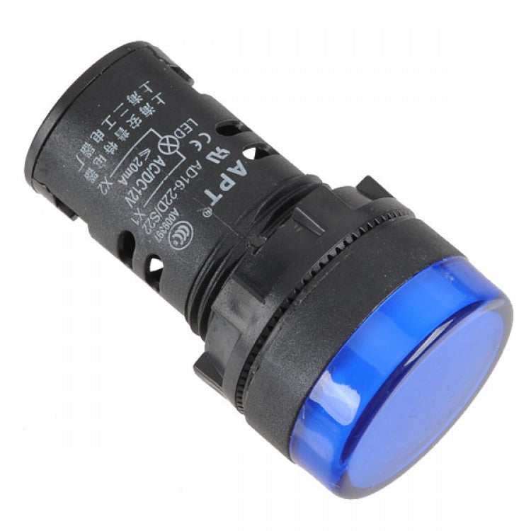Pilot Light, Blue; S22 EZ; 22 mm; IP67; 10-30 VDC PNP Input; 4-screw Terminal Wiring