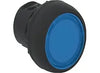 OPERATOR, PUSHBUTTON, 22.5MM, BLUE, ILLUMINATED LED, WHITE LED, MOMENARY, GUARDED, 24VDC, 1 N.O., 1