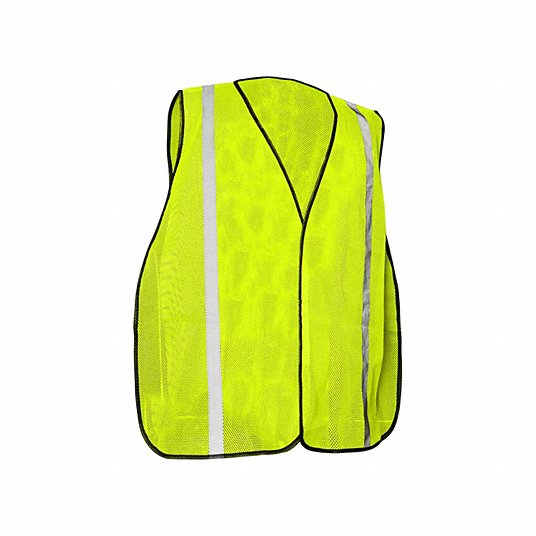 Back Stp Vest, Unrated Yellow/Green, S/M