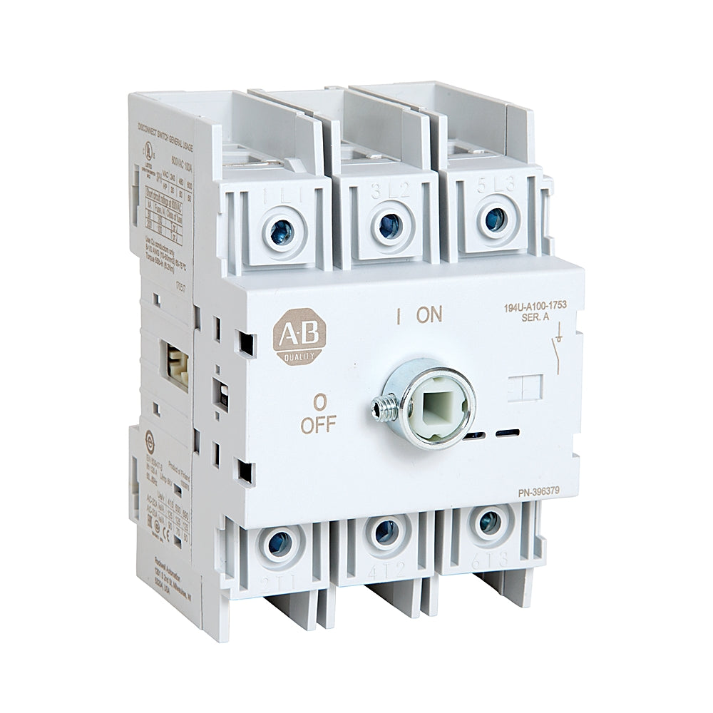 DISCONNECT KIT, DIN RAIL MOUNT, 60A, NON-FUSED, 3-POLE, ROTARY