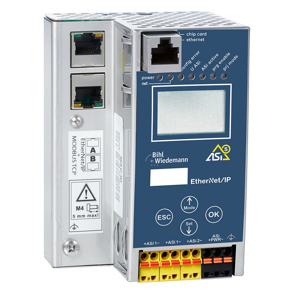 PLC, ETHERNET/ IP TO AS-INTERFACE, AS-I 3.0/AS-I 5.0 HYBRID, DUAL CHANNEL, INTERNAL DECOUPLING (PREF