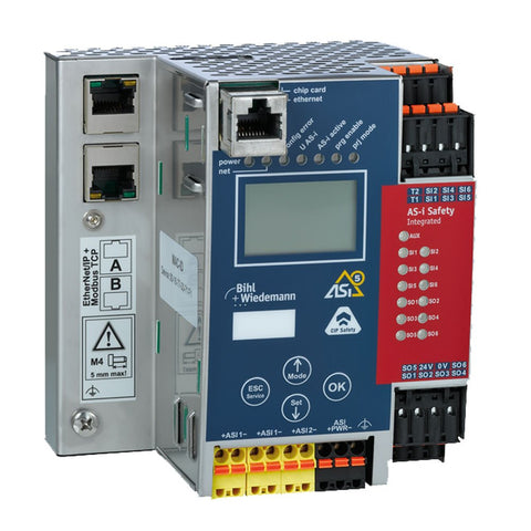 PLC, ETHERNET/ IP TO AS-INTERFACE, AS-I 3.0/AS-I 5.0 HYBRID, DUAL CHANNEL, SAFETY, CIP SAFETY, INTER
