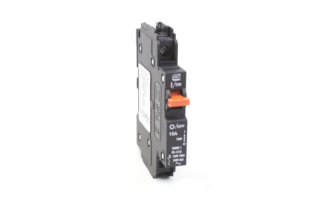 Circuit Breaker; 1 pole; 15 Amp Curve-1; UL489 for Branch Circuit Protection. 120/240VAC; 12 units