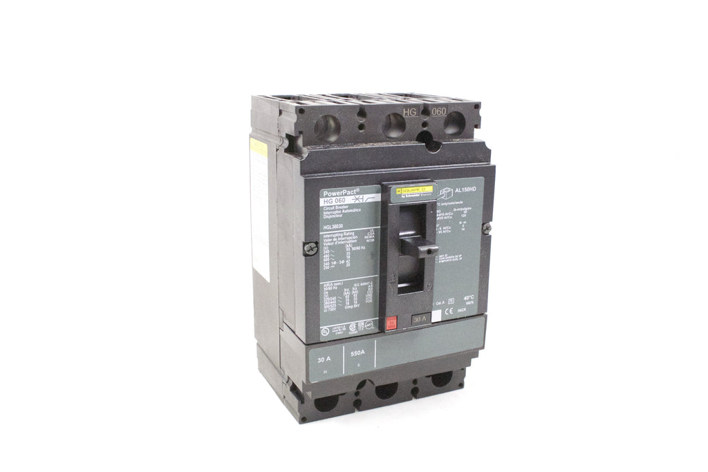 Circuit Breaker, Molded Case, H-Frame, 3-Pole 30A, 600VAC/250VDC, Line/Load