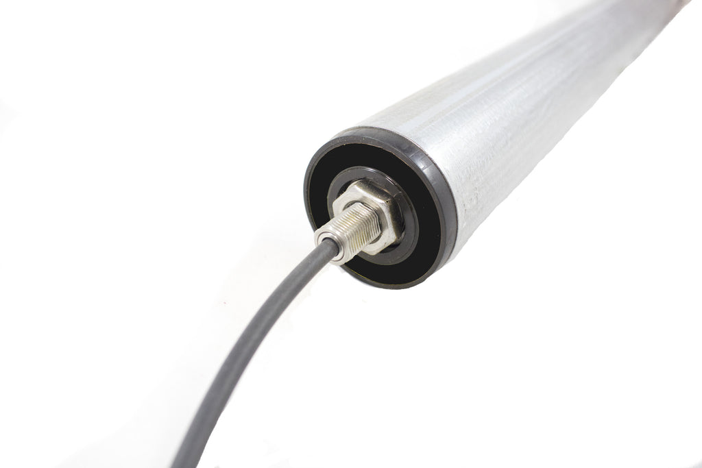 EC110 ROLLER, 24:1 GEAR RATIO, 1.9IN DIA, 2 GROOVE OBELT BEARING CARTRIDGE, GALVANIZED
