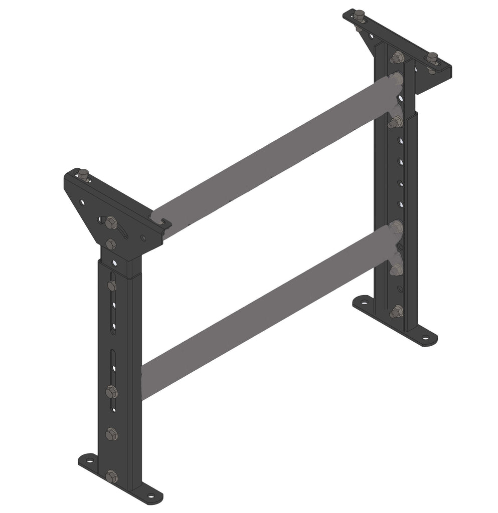 STANDARD DUTY FLOOR SUPPORT, BOLTED CONSTRUCTION, 20.25" - 32.75"  TOP OF SUPPORT